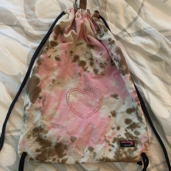 Undee Bandz Tie Dye Heart Drawstring Bag - Picture 1 of 2